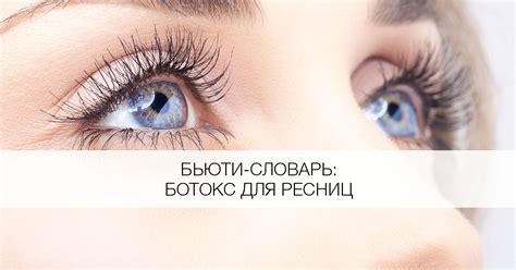 Что такое ботокс для ресниц? - Я Покупаю