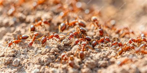 ant colonies bustling  activity  ants build nests forage