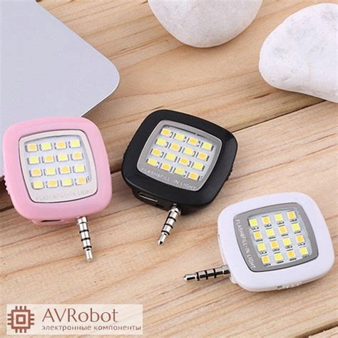 Светодиодная вспышка для смартфонов и Iphone 16 smd 3528 светодиодов ...