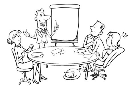 Coloring Page meeting - Free printables - Img 30680