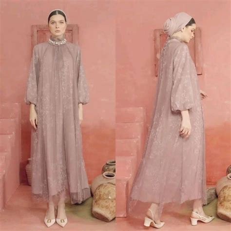 jual khanum tulle maxi dress benang jarum  khanaan shopee indonesia