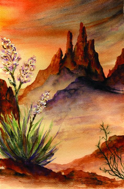 Desert Sunset Painting Easy African Sunset Landscape Painting: Vibrant ...