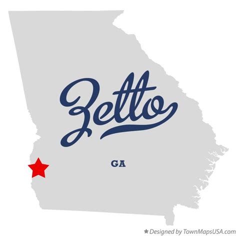 Map of Zetto, GA, Georgia