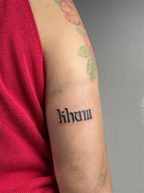 Nikhil Name Tattoo