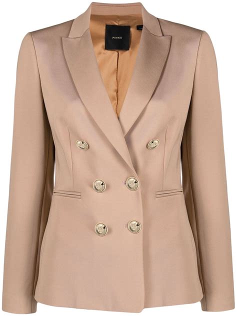 Buy Pinko Alexia Double-breasted Blazer - Brown At 39% Off | Editorialist