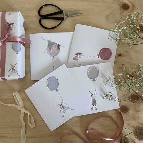 The Flight Of The Fairy Greetings Cards, Set of Four - Emily Archer