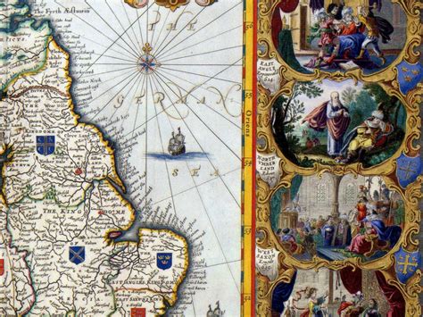 Vintage Map of Great Britain 1645