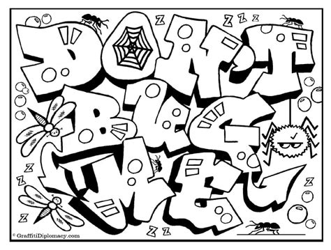 Graffiti Letters Coloring Pages at GetDrawings | Free download