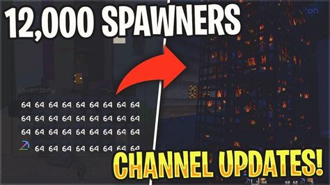 Channel updates + OP 12,000 SPAWNER GRINDER | Minecraft Skyblock - YouTube