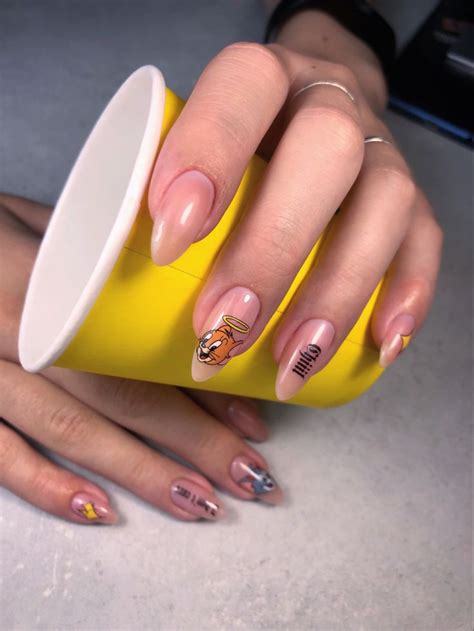 Том и Джерри маникюр | Manicura, Decoración de uñas, Uñas