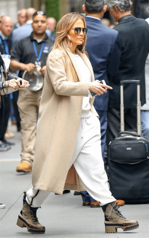J-Lo Styles Louis Vuitton's Chic Logo Boots With Sweats After Upfronts