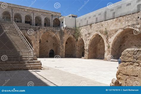 Crusader Fortress Parapet In The Old City Of Acre Akko Royalty-Free ...