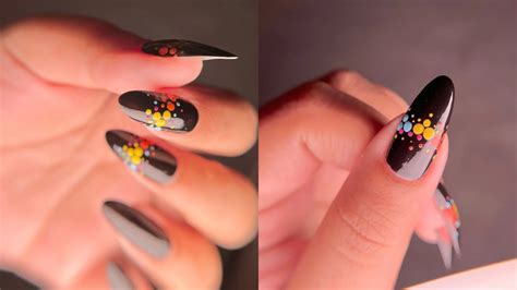 Easy nail art design tutorial at home 💅🌼🏡 | Easy nail design inspo for ...