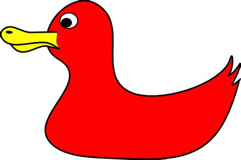 red duck clip art  clkercom vector clip art  royalty