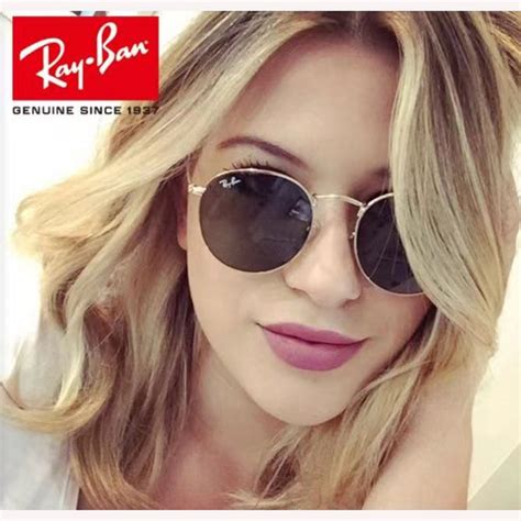 RAY-BAN Круглые солнцезащитные очки, устойчивые к ультрафиолетовому ...
