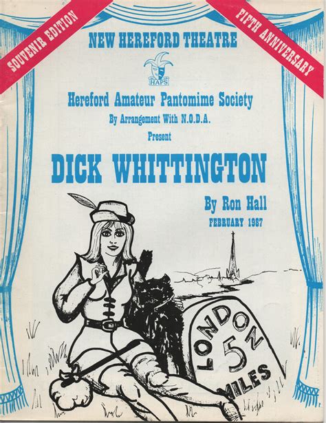 1987 Dick Whittington | Hereford Amatuer Pantomime Society