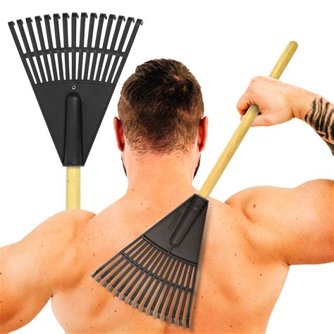 oversized rake  scratcher   prongs ergonomic design  men