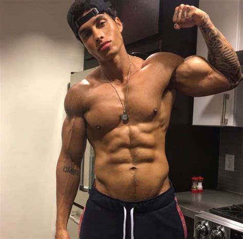 hot latino men naked muscular young man shirtless  jeans  front