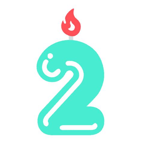 Number 2 Birthday Sticker by What to Expect for iOS & Android | GIPHY