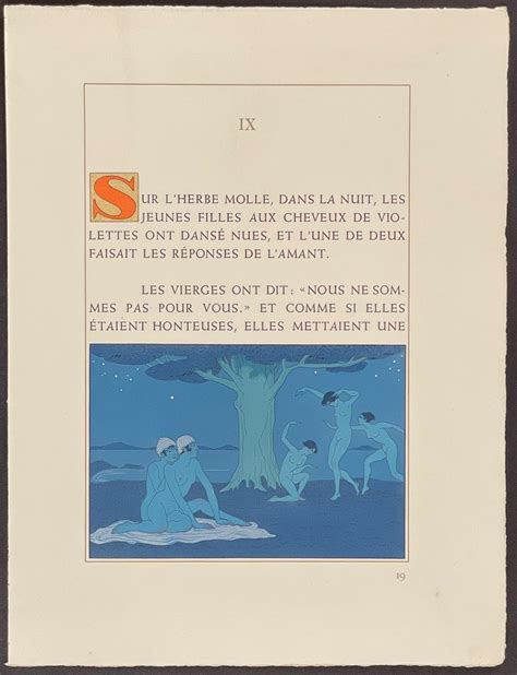 Sold Price: Barbier, Bilitis - Nude Women Dancing Around Tree / Verso