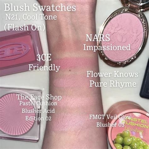 cool tone blush swatches rpalemua