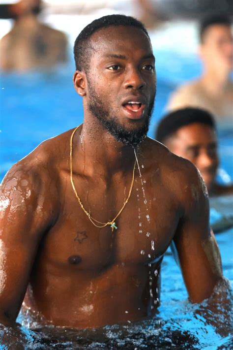 "Sweating" in the pool...