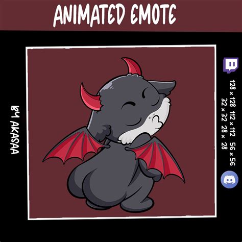 Cute Dragon Twerking Animated Emote | Twitch Emote | Discord Emote