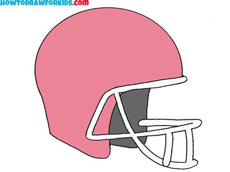 How to Draw a Football Helmet - Easy Drawing Tutorial For Kids