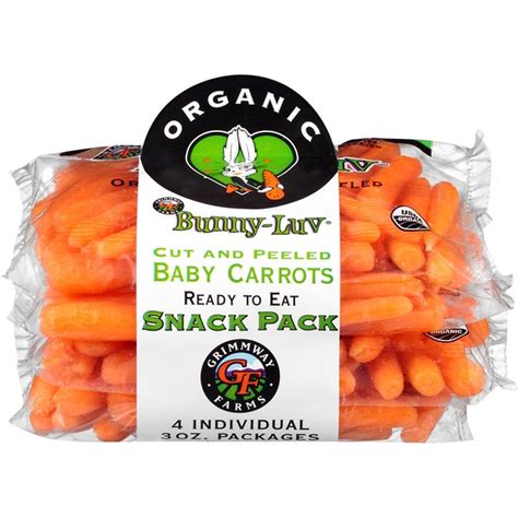 Bunny-Luv Organic Cut & Peeled Baby Carrots (3 oz bag) Delivery or