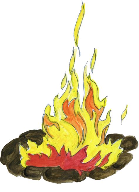 Fire Art Drawing | Free download on ClipArtMag