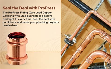 Amazon.com: VN Infinite Quality Propress Fitting Copper Coupling – 3/4 ...