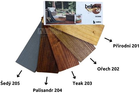 BELINKA Vzorník Oil Decking - vějíř - skladem | Artisan.cz