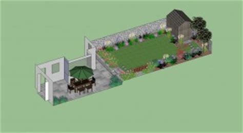 Simple Garden Design for a Rectangular Back Garden - Garden Design Dublin