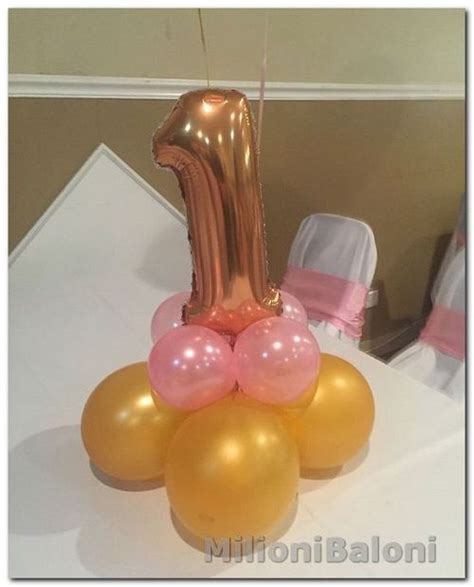 Украшение стола на день рождения | Balloon centerpieces, Birthday ...