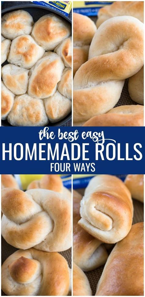 Soft & Buttery Dinner Roll Recipe - Crazy for Crust | Recipe | Homemade ...