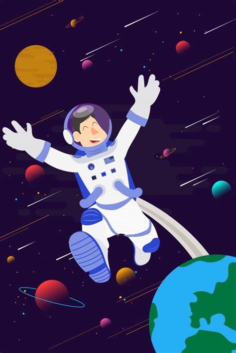 астронавт галактика вселенная космос, пример, мультфильм, технологии ...