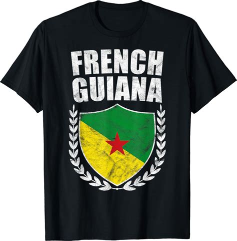 Amazon.com: French Guiana T-Shirt : Clothing, Shoes & Jewelry
