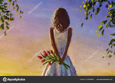 Romantic Woman Painting