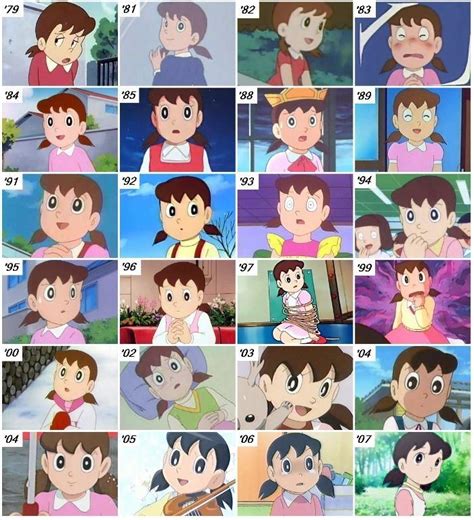 「ドラえもん」しずかちゃんの顔の進化と変化の歴史・・・ | たらきょのだら〜ん LINEスタンプ作成日和（毎日19時頃更新b）