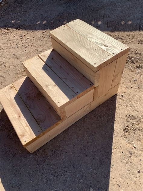 sturdy wood steps   diy projects