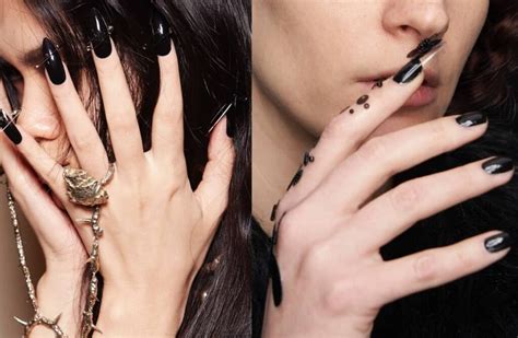Unghie gel nere, eleganti o stravaganti - Donne Sul Web