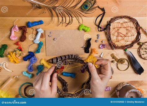 creative person  engaged   product table catchers dreams stock