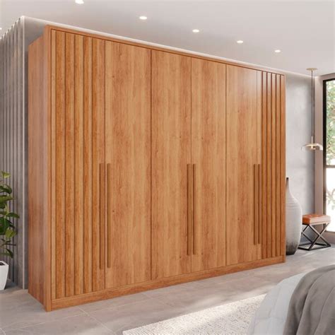 Mdf Em Anapolis - Guarda-roupa Com 6 Portas E 6 Gavetas Ripado Mdf Anápolis Cinamomo ...