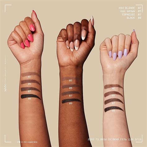 NYX Professional Makeup Zero To Brow - Стойкий гель для бровей: купить ...