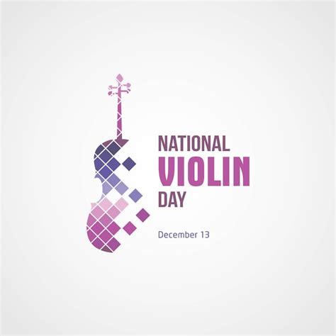 Premium Vector | National violin day