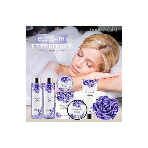 Bath and Body Gift Set - 8 Pcs Bath Spa Gift Sets Lavender&Honey Scent ...