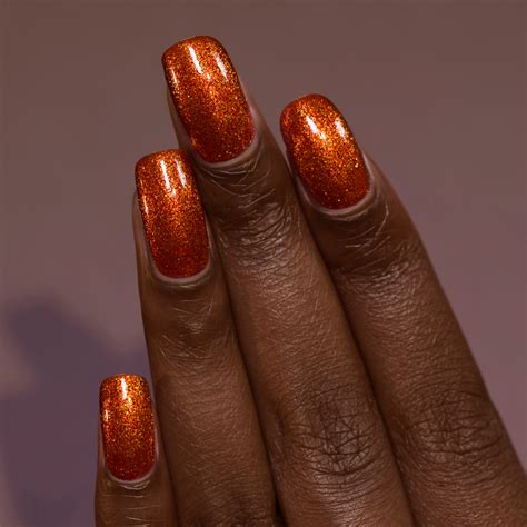 ILNP Pumpkin Patch - Vivid Burnt Orange Shimmer Nail Polish