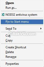 [Fix] Pin to Start Menu Option is Missing in Windows – AskVG