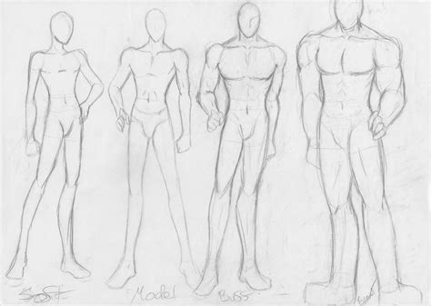 Pin by Дима Шакуров on Мужское тело | Body sketches, Body type drawing ...