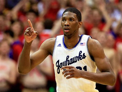 Should Joel Embiid defer the NBA draft and remain at Kansas another ...